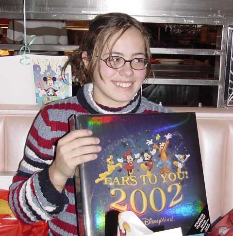 dani with her new scrapbook