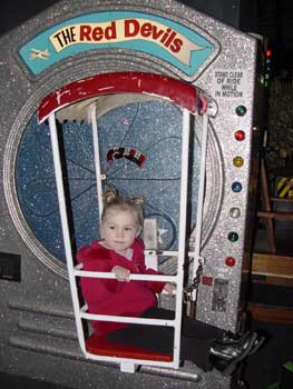 aly on the swing ride