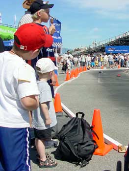 watching the remotes race