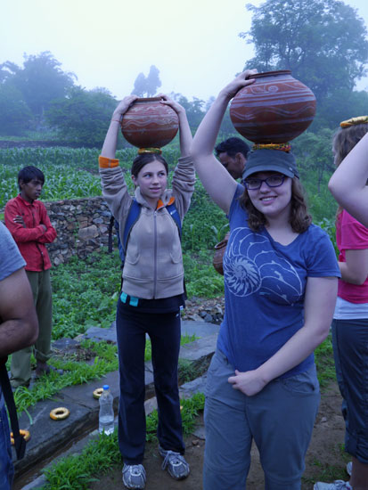 carrying water